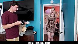 Stepson Whips Out Dick to Pound Stepmom's Tight Ass Hard!