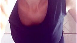 Brushing teeth matters a lot. Chantal enjoys filling her mouth with toothpaste in this homemade close-up.