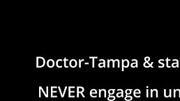 freshman adrianna fox gets mandatory hitachi orgasm from doctor-tampa, shaved pussy brunette big tits spreading in hospital