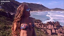 巴西最美裸滩狂野场面让我鸡巴硬爆