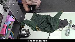 Mall loss prevention officer takes strict action on shoplifter teen 18+ - myshopsex
