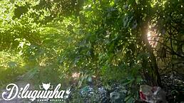 omg fucking this naughty tattooed woman in risky public place with massage turning to squirting orgasm we almost got caught by homeless people 😱