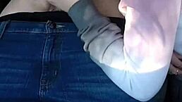 public pickup leads to car blowjob with cum swallow from cute teen