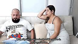 Sexy Girl Asks Brother-In-Law For Company To Sleep Then Sucks His Cock Until He Cums In Mouth