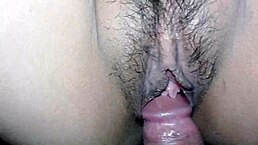 timid stepsister ends up alone at home, getting a wet pussy massage from her amateur pov admirer.