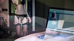 big ass euro babe takes huge cumshot after facial fucking and handjob in wet glamour scene