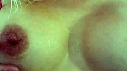 i woke up my stepbrother by jerking his cock with my hand until he came on my huge tits as a cute latina milf