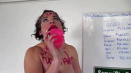 Helpless milf remotely controlled into deep humiliation and bondage play