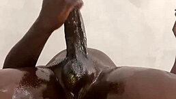 horny savage with big black cock shows off in full uncut video for solo pleasure