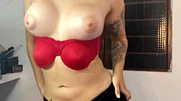 I'm that beautiful young 18+ latina woman showing off my big tits in cute solo action