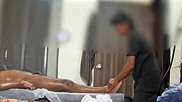 Thai spa handjob turns into relaxing Asian massage session.