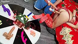 double win two thrusting dildos destroying her tight pussy 😈