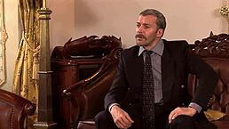 Jituska spreads wide outdoors, letting an older guy thrust deep into her gaping ass. He finishes with a facial cumshot after intense anal action.