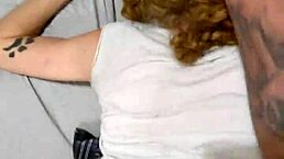 Pregnant student punished and creampied by step dad with rough doggystyle and dirty talk in garage!!