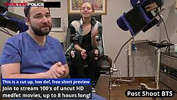 School resource officer explores student Ava Siren's body in office with deepthroat and doggystyle fucking on desk