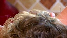 sabrina taylor finishes him off with a handjob so he cums on her tits