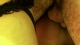 One Guy Pumps Mouths And Asses Of Two Trannies With Cum In Lingerie And Heels