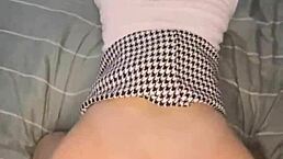 i'm a brunette sucking dick and riding cowgirl style in pov while cheating as wife