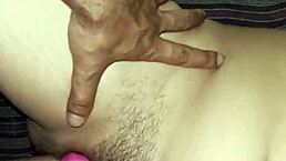 indian sexy wife enjoys with dilo and dick in curvy homemade riding scene