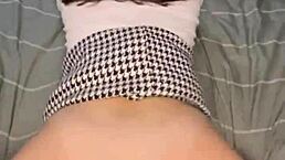 i'm a brunette sucking dick and riding cowgirl style in pov while cheating as wife