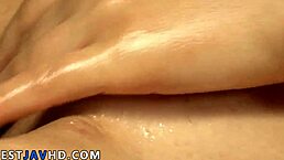 Do you see how amateur milf Yukina Mori lubes her shaved pussy and massages it to orgasm in this sexy JAV?