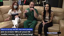 坦帕医生后台检查啦啦队长布莱尔·塞莱斯特穿环奶头