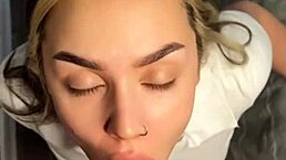 i'm a brunette sucking dick and riding cowgirl style in pov while cheating as wife