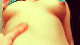 subtle tease of cumshot on multi orgasmic nurse's face