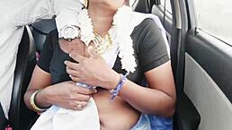 Indian bhabi takes a long drive for some fucking with telugu dirty talks.