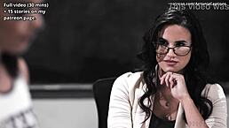 I'm surrendering to my teacher's son, the cheerleader says in this sissy caption story. She takes cumshots in missionary with the cute milf in a 3some.