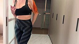 STEPMOM CATCHES STEPSON MASTURBATING AND HELPS HIM CUM WITH TIGHT PUSSY FUCK