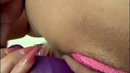 Rica enjoys a relaxing masturbation session with her favorite toys