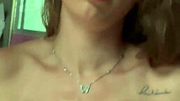 cunhada with those green eyes got me cumming all over her big tits in homemade action