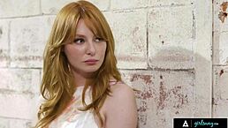 girlsway - redhead models lacy lennon and vanna bardot compete with wet pussies over a gig