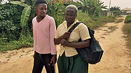 nigerian village school girl led to jungle for intense outdoor encounter