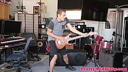 Busty Babe Gives Blowjob Then Rides Cock in Cowgirl and Missionary Positions