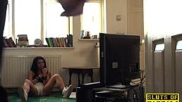 Inked uk slut casually takes hard assfucking after deepthroat in rough bdsm domination riding cowgirl