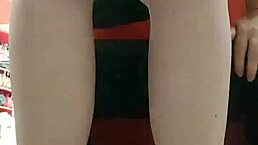 Hey after workout your stepsister flashes dirty feet and panties trying shoes in store 😏