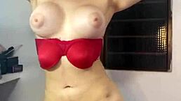 I'm that beautiful young 18+ latina woman showing off my big tits in cute solo action