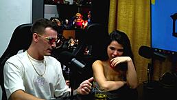 O Ruan Couldn't Resist Kissing Natasha Naturista Passionately At The Beach In Front Of Her Husband - Podcast Pápum No Barraco Full On Sheer Red