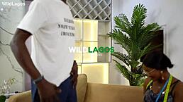 性感非洲大屁股裁缝量尺寸撕衣湿骑乘