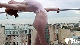 Oh wow, see this flexible ballerina take a long cock for her first time experience!