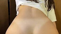 that lap dance from my girlfriend was sensual with doggystyle riding and huge ass pov homemade