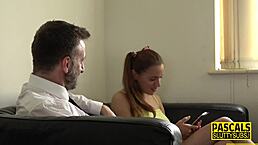 submissive 19yo skank TAKES deepthroat in hardcore bdsm reality scene with cum in mouth