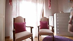 Charlotte Angie surprised daddy Casanova with intense anal fisting deepthroat and feet play on his birthday in this Italian domination session.