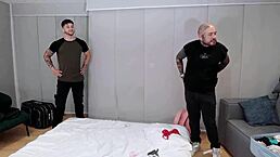 Young Tattooed Colombian Allison Sweet Spanks Ass in Threesome with Neighbors, Rides Cocks for Cum Milking and Orgasms