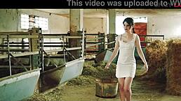 Does Sara Bell Crave Anal DP And Cum Eating In Farm Gangbang?