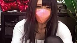 Masked Beauty In Crossdressing Performs Solo Anal Masturbation With Toys On Live Stream