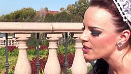 Blonde Master Commands Slaves In Intense Outdoor Orgy