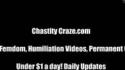 Femdom Mistress Locks You in Lifelong Chastity Cage